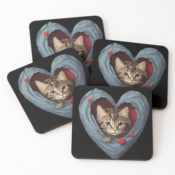 Item preview, Cat Heart Valentines Day designed and sold by Batiz.