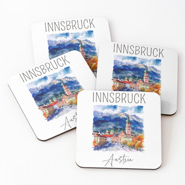 Item preview, Watercolor Design of Innsbruck - Austria designed and sold by Sketch-Shack.