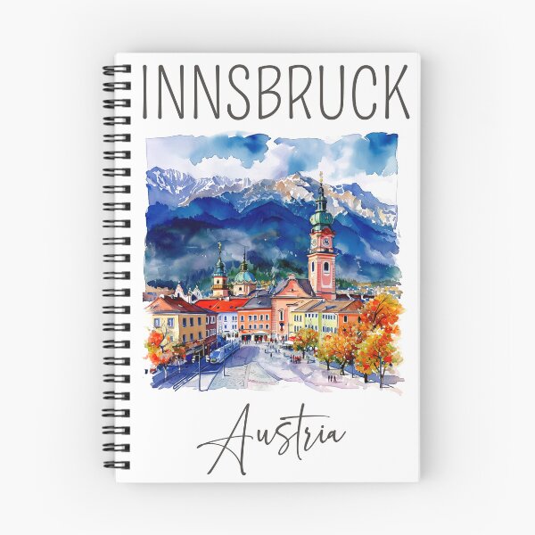 Item preview, Watercolor Design of Innsbruck - Austria designed and sold by Sketch-Shack.