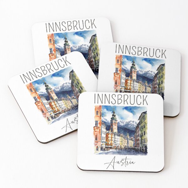 Item preview, Watercolor Design of Innsbruck - Austria designed and sold by Sketch-Shack.