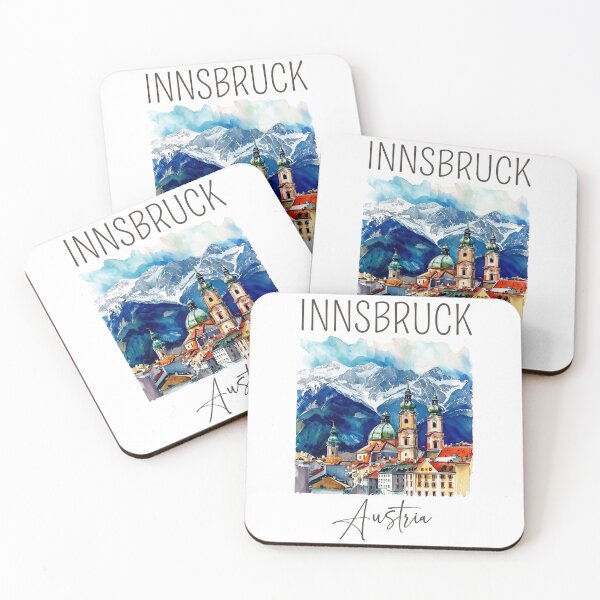Item preview, Watercolor Design of Innsbruck - Austria designed and sold by Sketch-Shack.