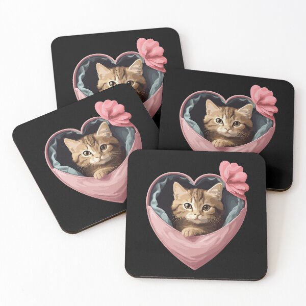 Item preview, Cat Heart Valentines Day designed and sold by Batiz.