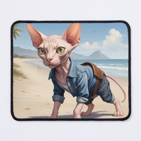 Item preview, Sandy Paws and Denim: Sphynx by the Sea designed and sold by vk09.