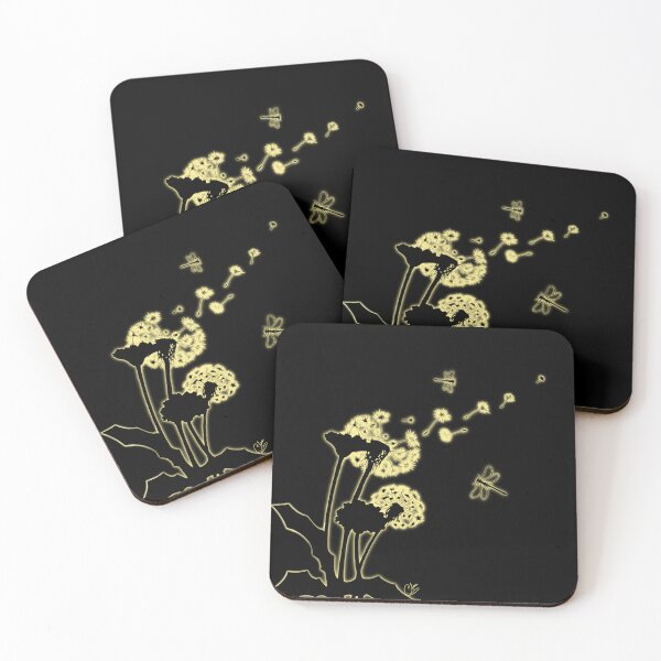 Item preview, Dandelions, abstract summer flower art designed and sold by MayGreenAbgrall.