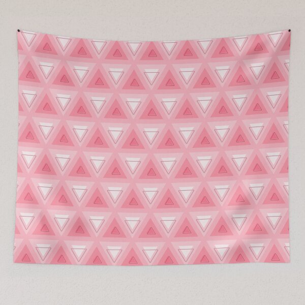 Item preview, Pink and White Triangle Pattern designed and sold by Diana377.
