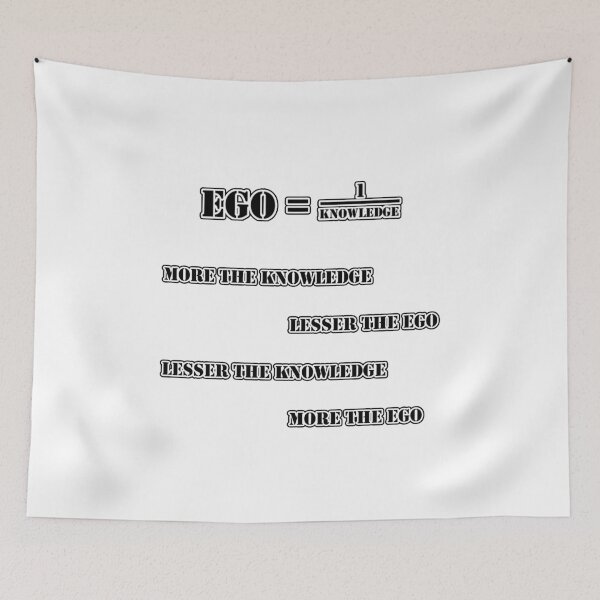 Item preview, MORE THE KNOWLEDGE LESSER THE EGO designed and sold by ILIASSART.
