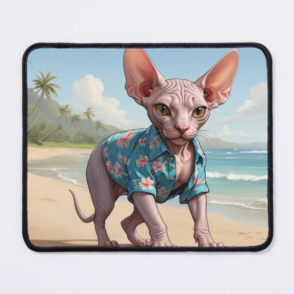 Artikelvorschau, Tropical Whiskers: Sphynx‘ Urlaubsstimmung entworfen und verkauft von vk09.