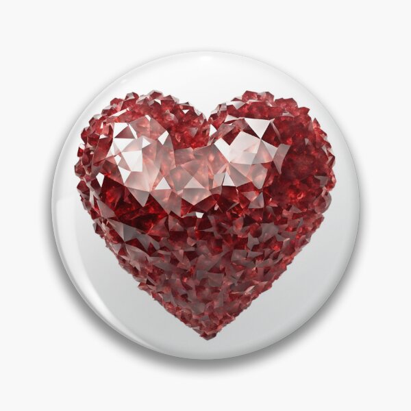 Item preview, Crystal royal red gemstone heart designed and sold by MyCraftForYOU.