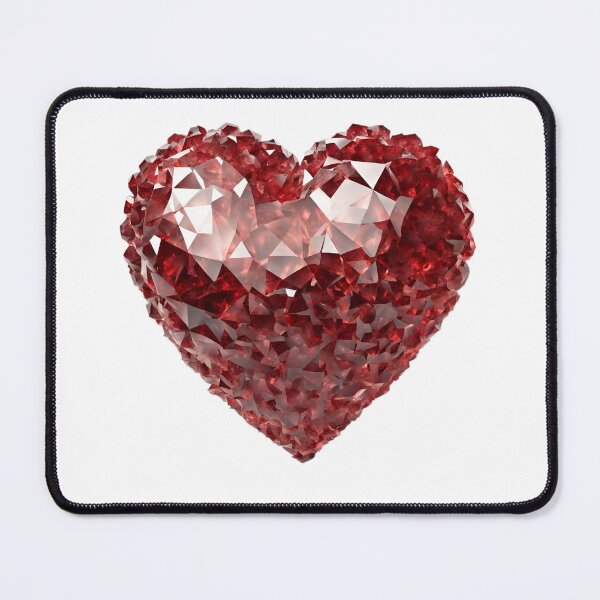 Item preview, Crystal royal red gemstone heart designed and sold by MyCraftForYOU.