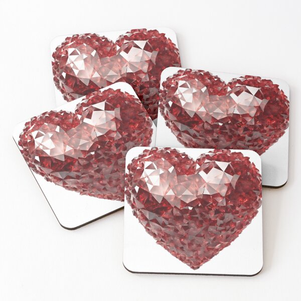 Item preview, Crystal royal red gemstone heart designed and sold by MyCraftForYOU.