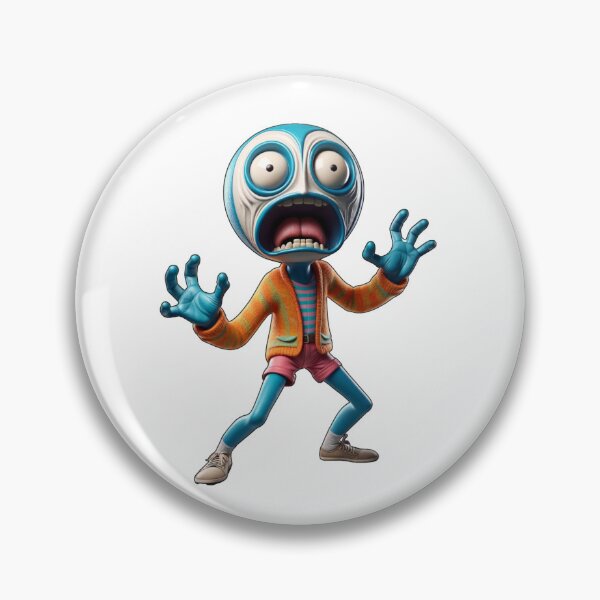 Item preview, Blue Guy Freaking out in Surprised Terror Fear designed and sold by kylmllr101684.