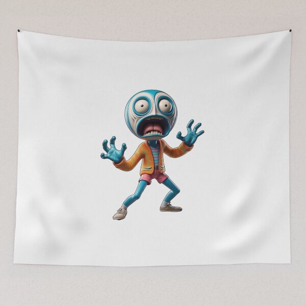 Item preview, Blue Guy Freaking out in Surprised Terror Fear designed and sold by kylmllr101684.