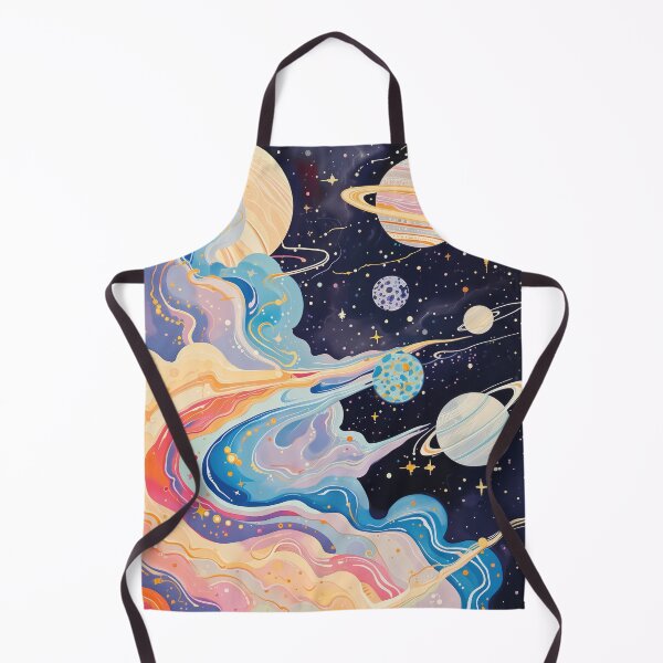 Item preview, Galaxy of Love, Colorful Galaxy of Stars, Gouache Art Print designed and sold by PrintShangri-La.