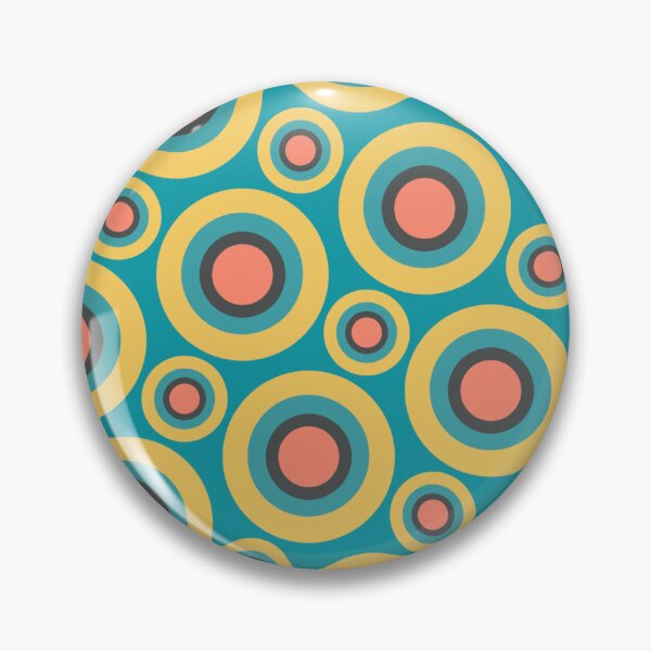 Item preview, Blue Yellow & Pink Concentric Circles Repeating Seamless Continuous  designed and sold by Alchemy-A-La-G.