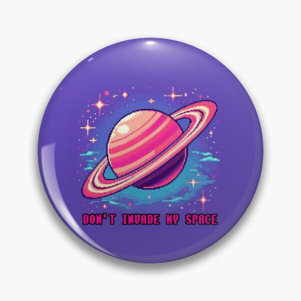 Item preview, Don't invade my Saturn space! designed and sold by DakaPixelArt.