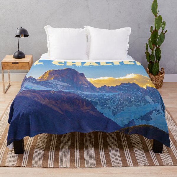 Item preview, Vintage-style El Chaltén Travel Poster designed and sold by travelwitheric.