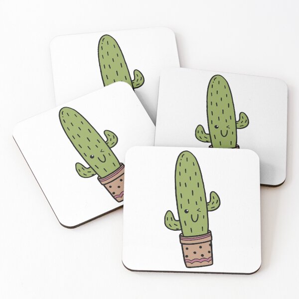 Item preview, Kawaii Cactus with a Colorful Pot designed and sold by LucidBedHead.