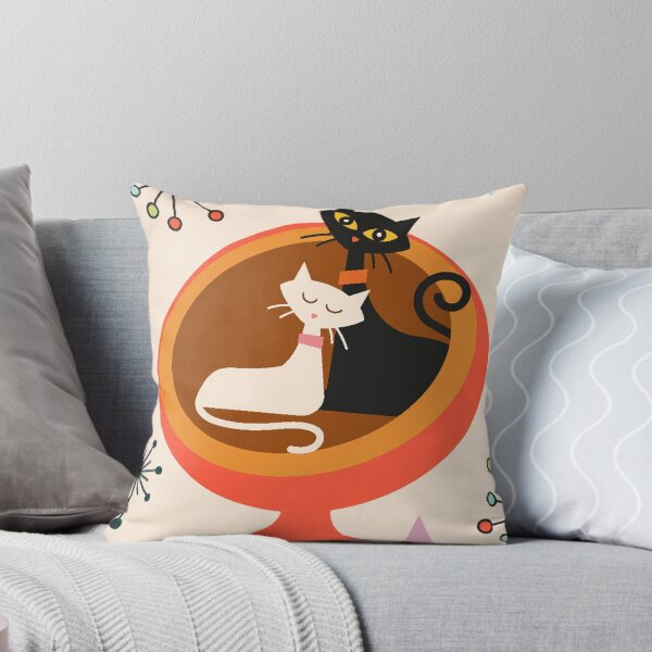 Item preview, Stylish Retro 1950s Mid Century Modern Starburst Cats designed and sold by CapturedByeJ.