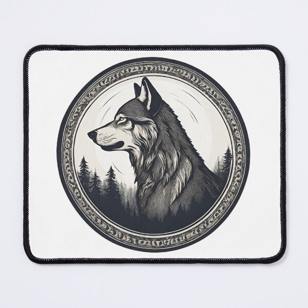 Item preview, Wolfhead Illustration designed and sold by CharmStudio.