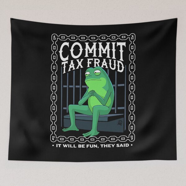Item preview, Tax Fraud Frog designed and sold by Bored-To-Death.