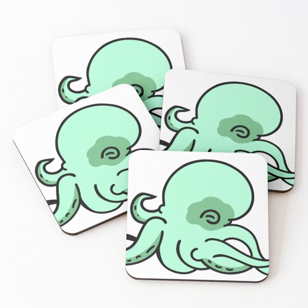 Item preview, Green octopus  designed and sold by Artist-in-space.