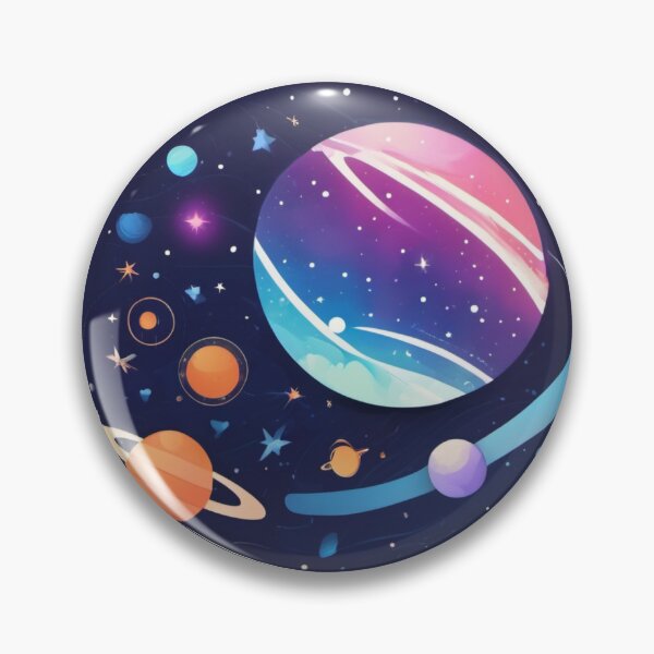 Item preview, Galactic Brushstroke Insignia designed and sold by GalactiCrafts.