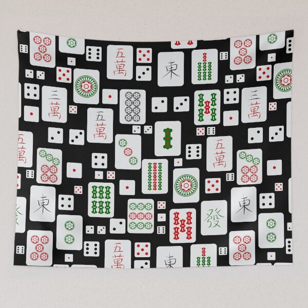 Item preview, Mahjong tiles game dice  designed and sold by Gossip Rag.