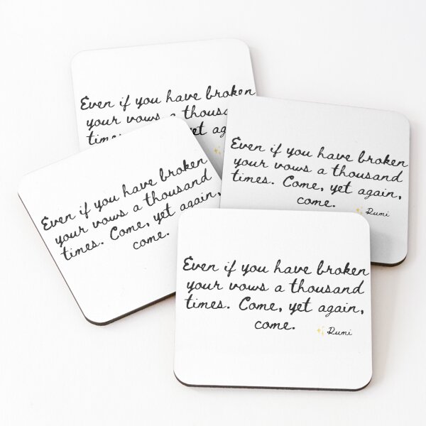 Item preview, Rumi poetry quote designed and sold by tealborealis.