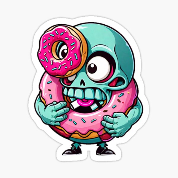 Artikel-Vorschau von EDC Pink Donut Zombie, designt und verkauft von retrorefine.