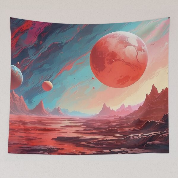 Item preview, Galactic Crescendo: The Red Planet's Symphony designed and sold by ArtComixHaven.