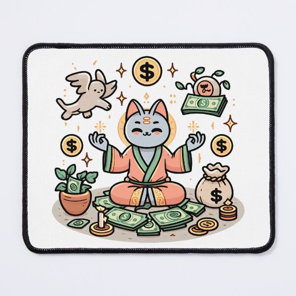 Item preview, Prosperous Kitty Meditation designed and sold by DianaSadGirl.