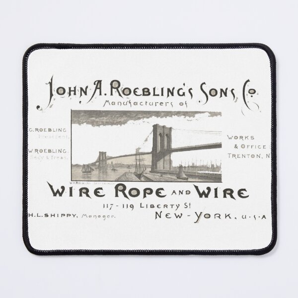 Item preview, 1880s Antique Advertisment JOHN A ROEBLING'S & SON CO. Wire & Rope New York  designed and sold by Shelly Little.
