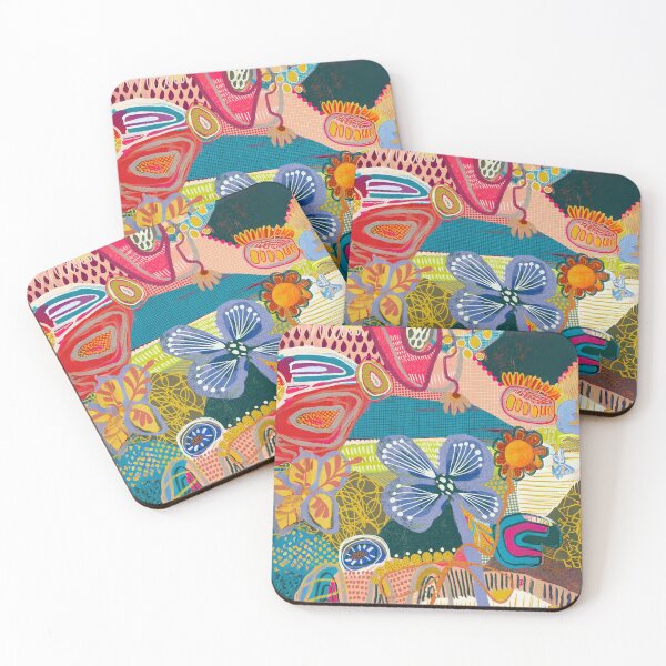 Item preview, Abstract floral garden  designed and sold by Kamaloca.