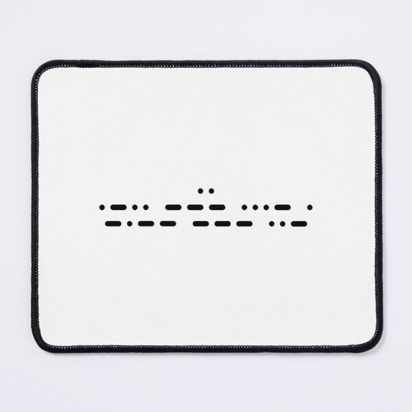 Item preview, I Love You in Black Morse Code Letters designed and sold by AnnSign.