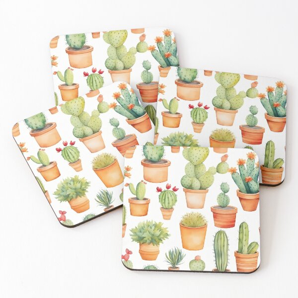 Item preview, Cute cactuses Pattern designed and sold by amortka.