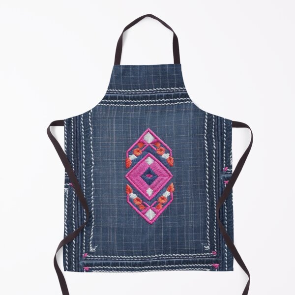 Item preview,  Jeans clothes, fuchsia embroidered  jeans 7 designed and sold by Kader101.