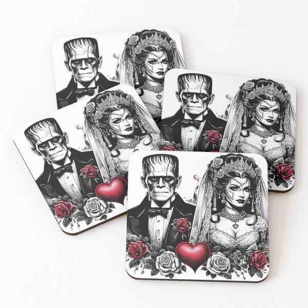 Item preview, frankenstein and bride designed and sold by Greydate.