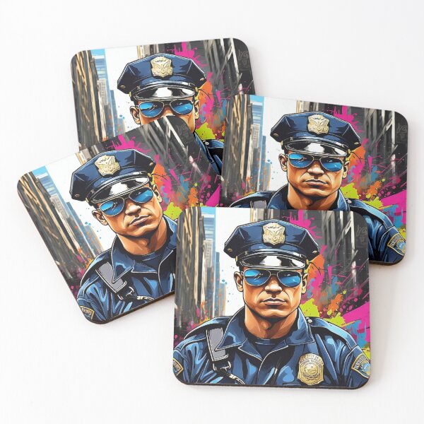 Item preview, Vigilance in Vibrance: The Urban Sentinel designed and sold by ArtComixHaven.