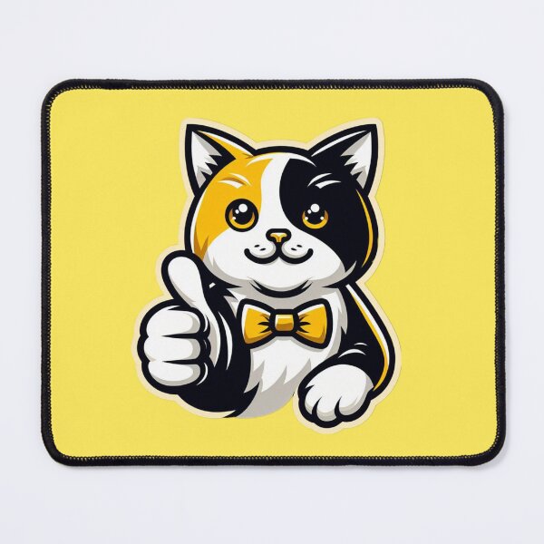 Artikelvorschau, Entzückende Katze, die einen Daumen hoch gibt, Okay Clipart entworfen und verkauft von SnuggleSafari.