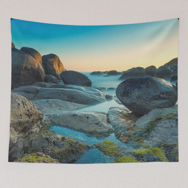 Item preview, A Rocky Beach With Water And Rocks. Porto, Portugal designed and sold by João Miguel.