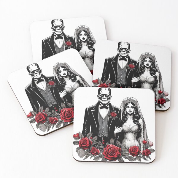 Item preview, frankenstein and bride designed and sold by Greydate.