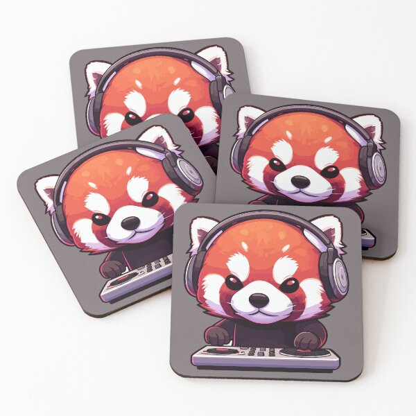 Item preview, DJ Red Panda - Spinning Beats designed and sold by Ellis Wright.