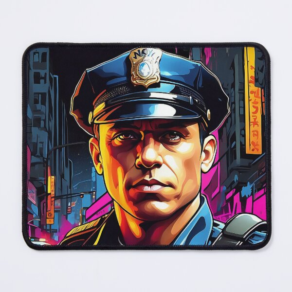Item preview, The Watchful Peacekeeper: Night Shift Vigil designed and sold by ArtComixHaven.