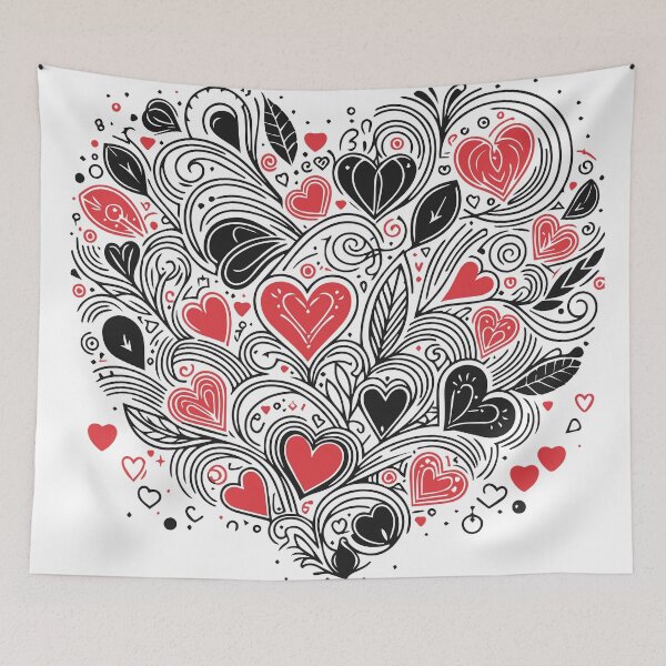 Item preview, Valentine's Day Pattern designed and sold by ArtFactoryAI.