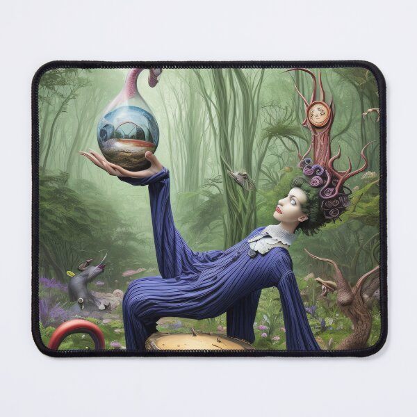 Item preview, Jester Of The Cursed Woods - Surreal Fantasy Portrait designed and sold by MadnessEnvelope.