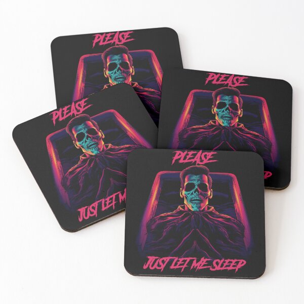 Item preview, Please just let me sleep - synthwave cyberpunk designed and sold by GlitchGrotesque.