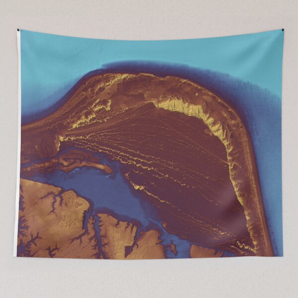 Item preview, Cape Henry, Virginia Beach map in comics colors designed and sold by DreamingBeetle.