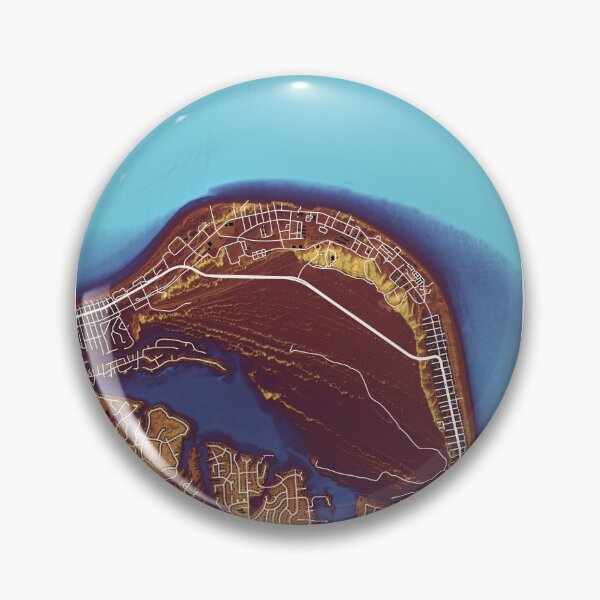 Item preview, Cape Henry, Virginia Beach street map in comics colors designed and sold by DreamingBeetle.