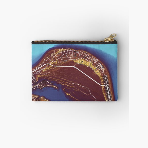 Item preview, Cape Henry, Virginia Beach street map in comics colors designed and sold by DreamingBeetle.
