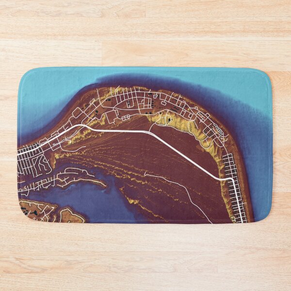 Item preview, Cape Henry, Virginia Beach street map in comics colors designed and sold by DreamingBeetle.